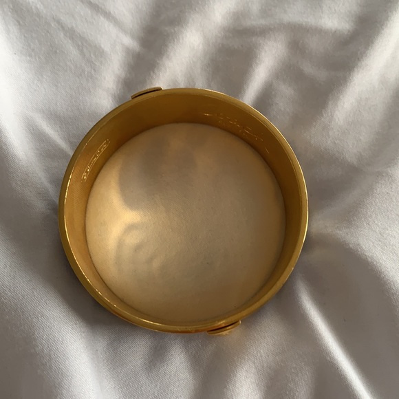 Coach navy enamel and gold bangle bracelet - Picture 5 of 6